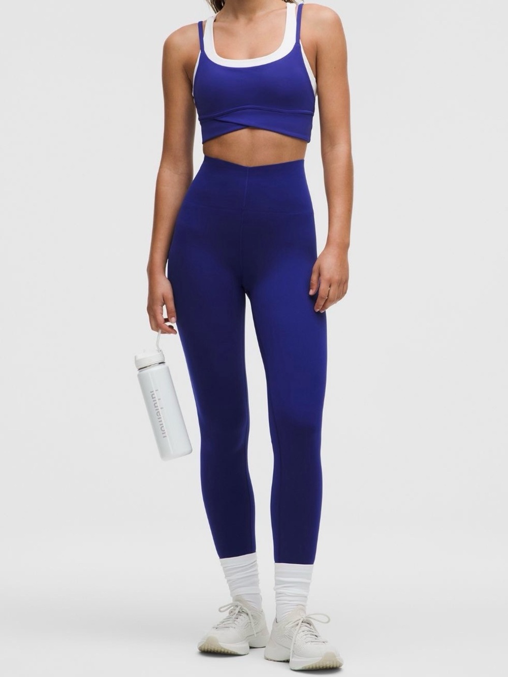 lululemon athletica Bra & Leggings Set in Deep Sea Blue